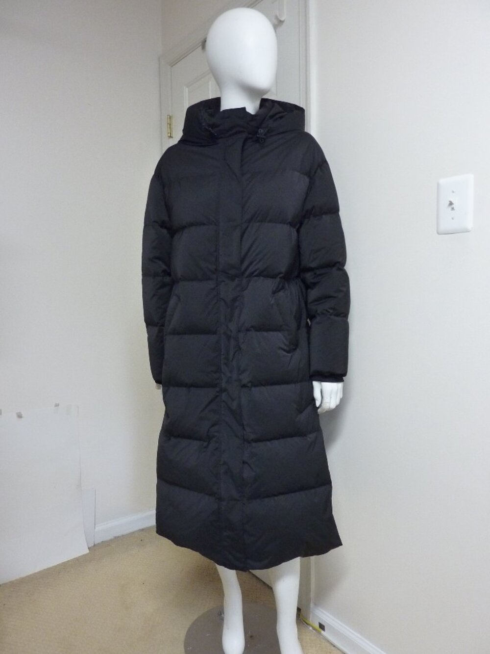 Theory Side Button Long Puffer Coat